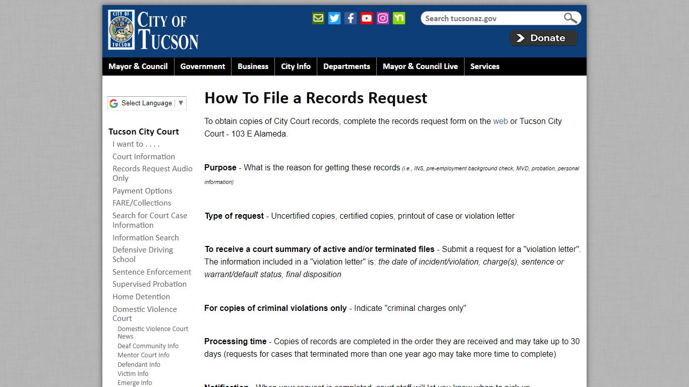 How To File a Records Request | Official website of the ...